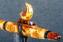 Yellow Cedar Burl Native American Flute, Minor, Mid A#-4, #P2I (3)